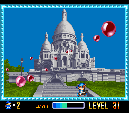 Super Pang (Japan) In game screenshot